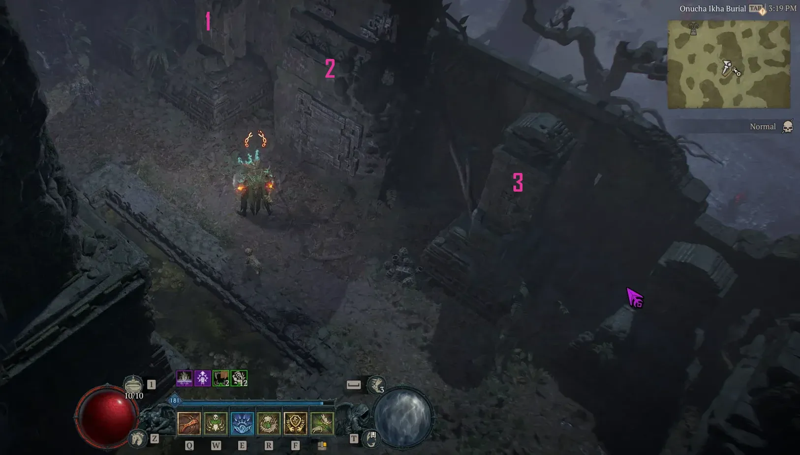 Reverence of Uacax Shrine Location (Click to enlarge)